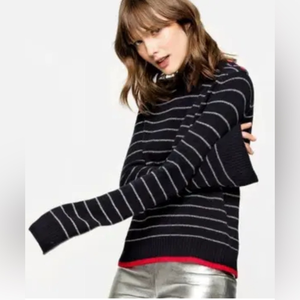 Zadig & Voltaire Black and White Striped Sweater
